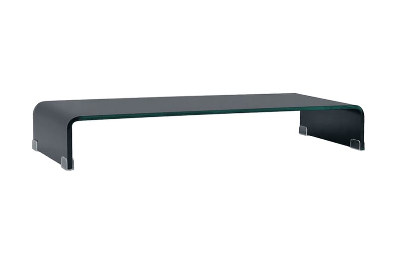 TV-bord glas svart 90x30x13 cm - Svart - Möbler - Vardagsrum - Tv-möbler & mediamöbler - Tv-hylla