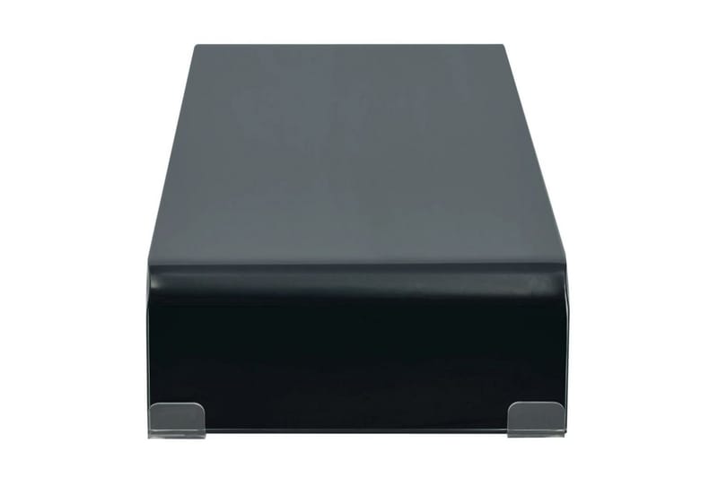 TV-bord glas svart 90x30x13 cm - Svart - Möbler - Vardagsrum - Tv-möbler & mediamöbler - Tv-hylla