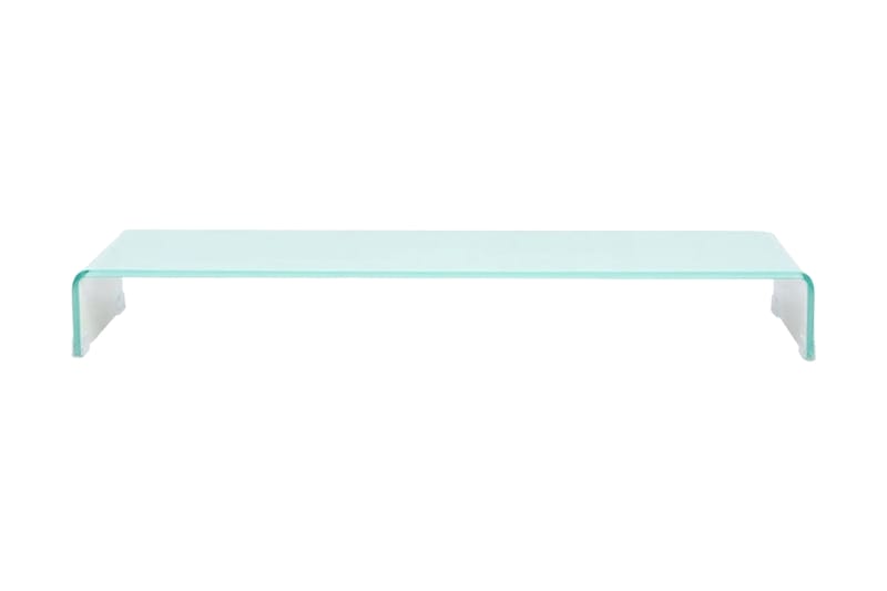 TV-bord glas vit 100x30x13 cm - Vit - Möbler - Vardagsrum - Tv-möbler & mediamöbler - Tv-hylla