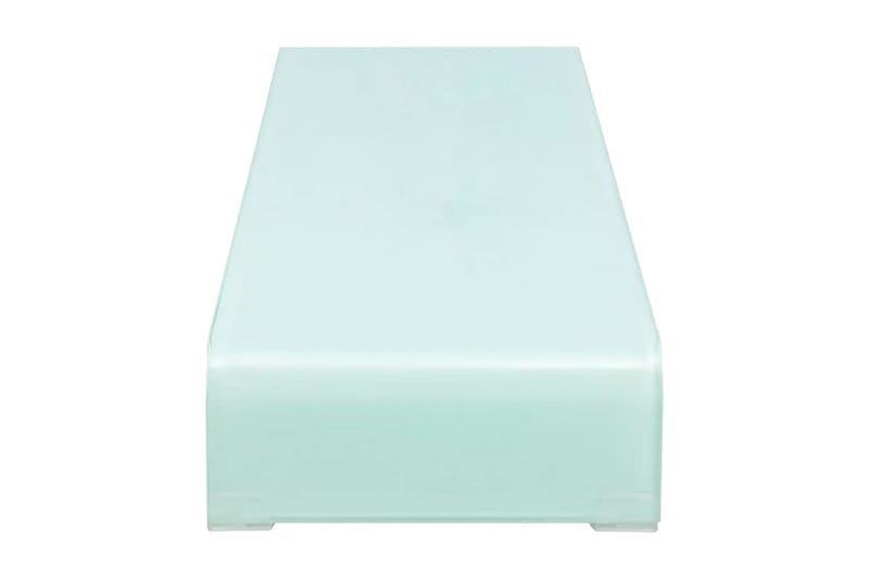 TV-bord glas vit 110x30x13 cm - Vit - Möbler - Vardagsrum - Tv-möbler & mediamöbler - Tv-hylla