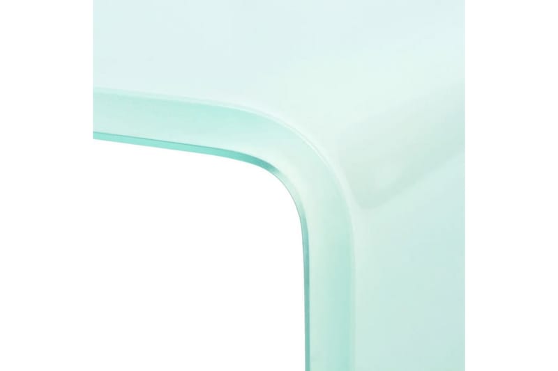 TV-bord glas vit 120x30x13 cm - Vit - Möbler - Vardagsrum - Tv-möbler & mediamöbler - Tv-hylla