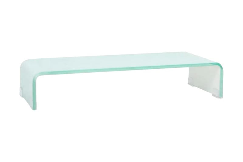 TV-bord glas vit 60x25x11 cm - Vit - Möbler - Vardagsrum - Tv-möbler & mediamöbler - Tv-hylla