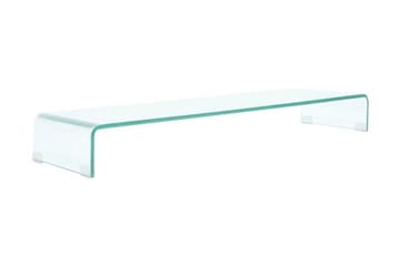 TV-bord klarglas 100x30x13 cm