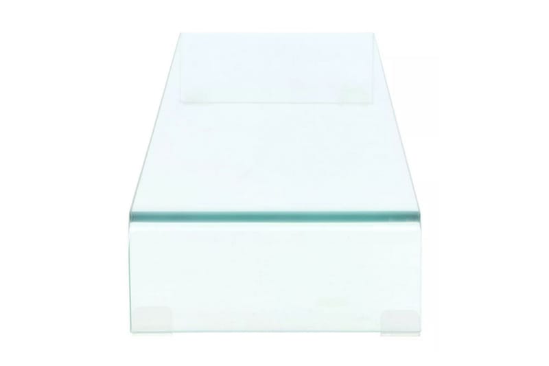 TV-bord klarglas 100x30x13 cm - Transparent - Möbler - Vardagsrum - Tv-möbler & mediamöbler - Tv-hylla