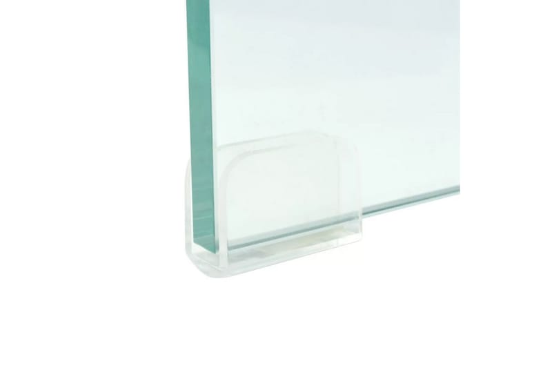 TV-bord klarglas 100x30x13 cm - Transparent - Möbler - Vardagsrum - Tv-möbler & mediamöbler - Tv-hylla