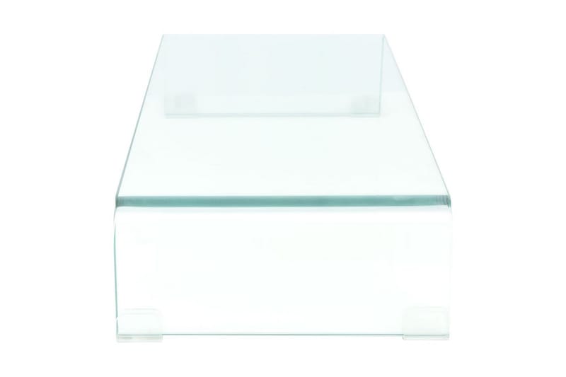 TV-bord klarglas 80x30x13 cm - Transparent - Möbler - Vardagsrum - Tv-möbler & mediamöbler - Tv-hylla