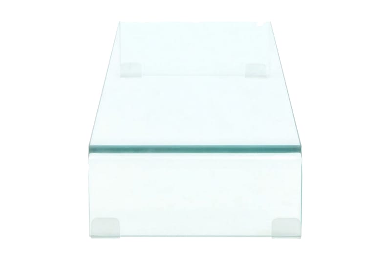 TV-bord klarglas 90x30x13 cm - Transparent - Möbler - Vardagsrum - Tv-möbler & mediamöbler - Tv-hylla