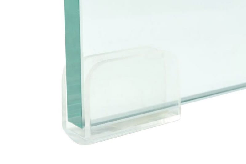 TV-bord klarglas 90x30x13 cm - Transparent - Möbler - Vardagsrum - Tv-möbler & mediamöbler - Tv-hylla