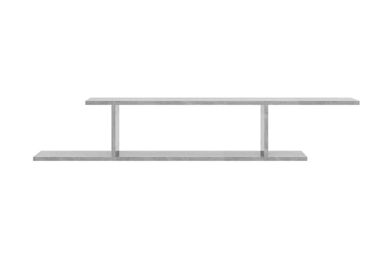Väggmonterad tv-hylla betonggrå 125x18x23 cm spånskiva - Grå - Möbler - Vardagsrum - Tv-möbler & mediamöbler - Tv-hylla