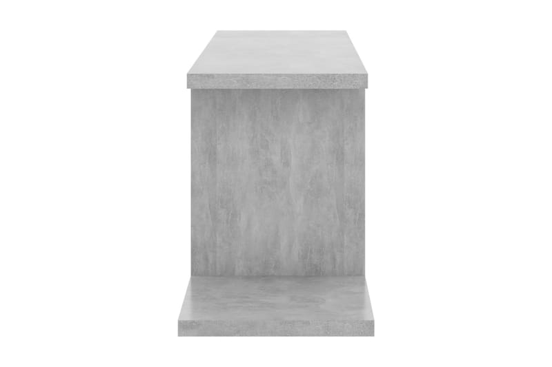 Väggmonterad tv-hylla betonggrå 125x18x23 cm spånskiva - Grå - Möbler - Vardagsrum - Tv-möbler & mediamöbler - Tv-hylla
