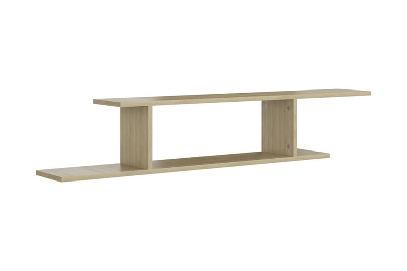 Väggmonterad tv-hylla sonoma-ek 125x18x23 cm spånskiva - Brun - Möbler - Vardagsrum - Tv-möbler & mediamöbler - Tv-hylla