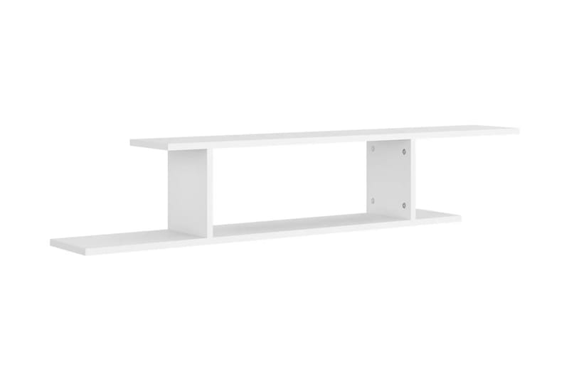 Väggmonterad tv-hylla vit 125x18x23 cm spånskiva - Vit - Möbler - Vardagsrum - Tv-möbler & mediamöbler - Tv-hylla