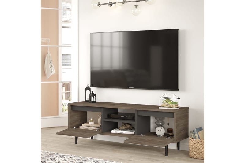 AGATEA Tv-möbelset 140x48,1 cm Brun - Tv-möbelset