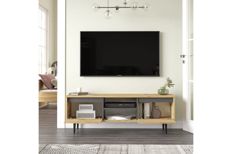 AGATEA Tv-möbelset 140x48,1 cm Flerfärgad - Tv-möbelset