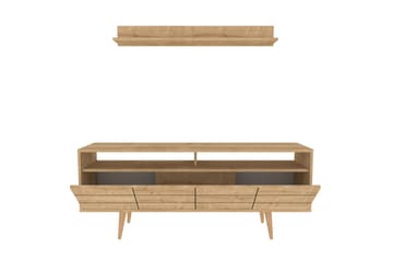 Andifli Tv-möbelset 160x64,5 cm - Blå - Möbler - Vardagsrum - Tv-möbler & mediamöbler - Tv-möbelset