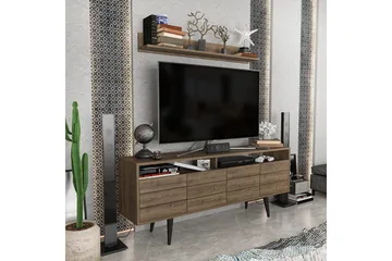 Andifli Tv-möbelset 160x64,5 cm - Brun - Möbler - Vardagsrum - Tv-möbler & mediamöbler - Tv-möbelset