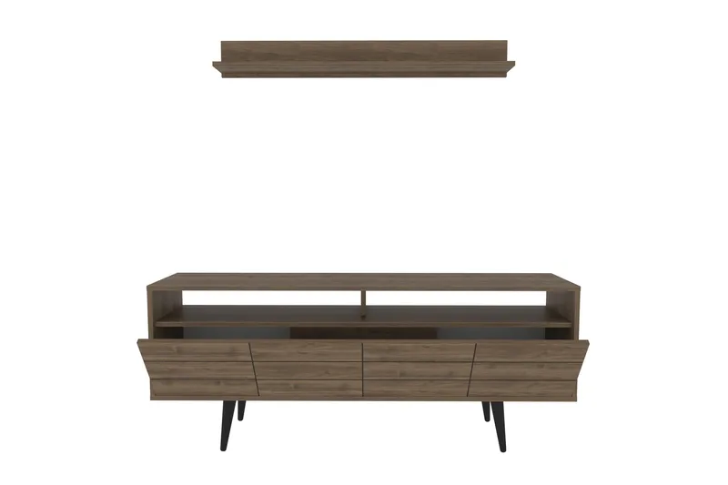 Andifli Tv-möbelset 160x64,5 cm - Brun - Möbler - Vardagsrum - Tv-möbler & mediamöbler - Tv-möbelset