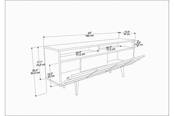 Andifli Tv-möbelset 160x64,5 cm - Svart - Möbler - Vardagsrum - Tv-möbler & mediamöbler - Tv-möbelset