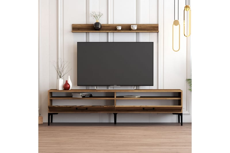 Andifli Tv-möbelset 180x47 cm - Brun - Möbler - Vardagsrum - Tv-möbler & mediamöbler - Tv-möbelset