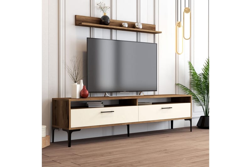Andifli Tv-möbelset 180x47 cm - Brun - Möbler - Vardagsrum - Tv-möbler & mediamöbler - Tv-möbelset