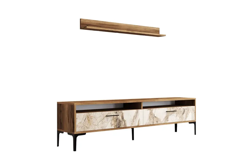 Andifli Tv-möbelset 180x47 cm - Brun - Möbler - Vardagsrum - Tv-möbler & mediamöbler - Tv-möbelset