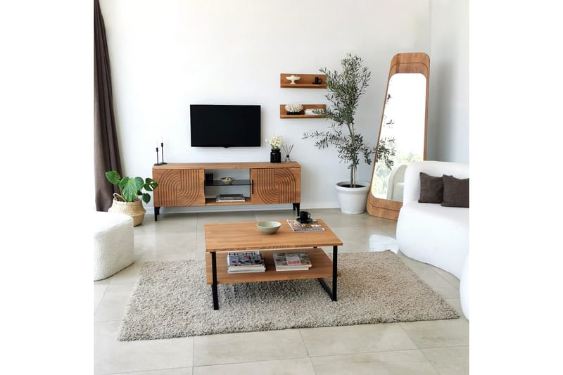 Andifli Tv-möbelset 50x15 cm - Brun - Möbler - Vardagsrum - Tv-möbler & mediamöbler - Tv-möbelset