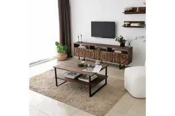 Andifli Tv-möbelset 50x15 cm - Brun - Möbler - Vardagsrum - Tv-möbler & mediamöbler - Tv-möbelset