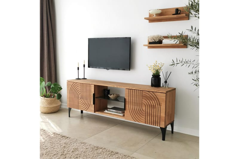 Andifli Tv-möbelset 50x15 cm - Brun - Möbler - Vardagsrum - Tv-möbler & mediamöbler - Tv-möbelset