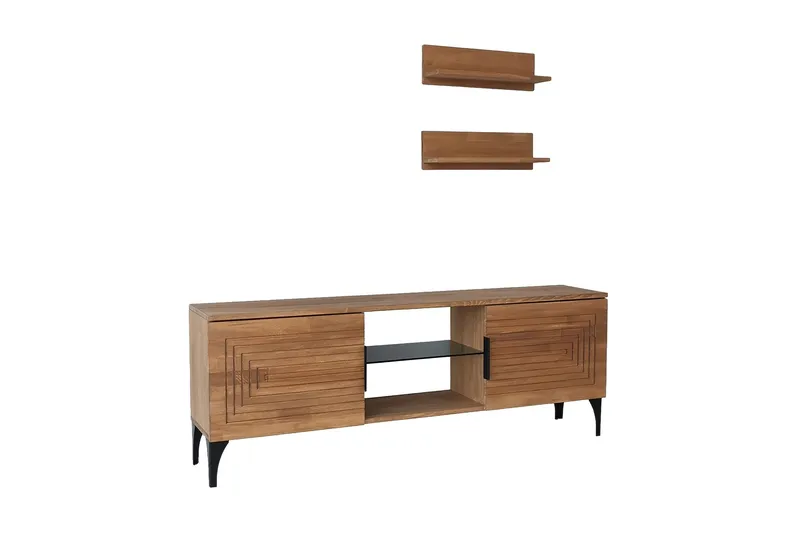 Andifli Tv-möbelset 50x15 cm - Brun - Möbler - Vardagsrum - Tv-möbler & mediamöbler - Tv-möbelset