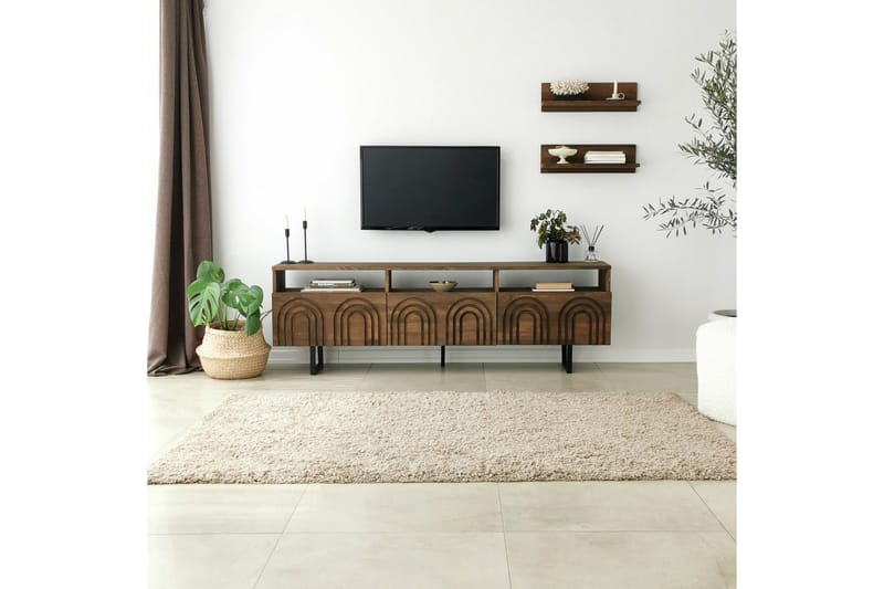 Andifli Tv-möbelset 50x15 cm - Brun - Möbler - Vardagsrum - Tv-möbler & mediamöbler - Tv-möbelset