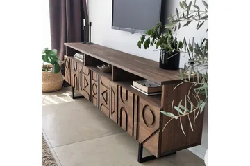 Andifli Tv-möbelset 50x15 cm - Brun - Möbler - Vardagsrum - Tv-möbler & mediamöbler - Tv-möbelset