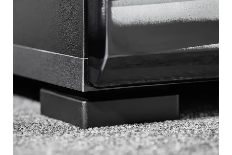 Apryl Modern TV Mediamöbel med Vitrinskåp och LED-belysning - Svart / Trä / Glas - Möbler - Vardagsrum - Tv-möbler & mediamöbler - Tv-möbelset