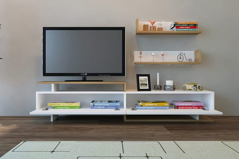 Ayaze Tv-bänk - Vit - Möbler - Vardagsrum - Tv-möbler & mediamöbler - Tv-möbelset