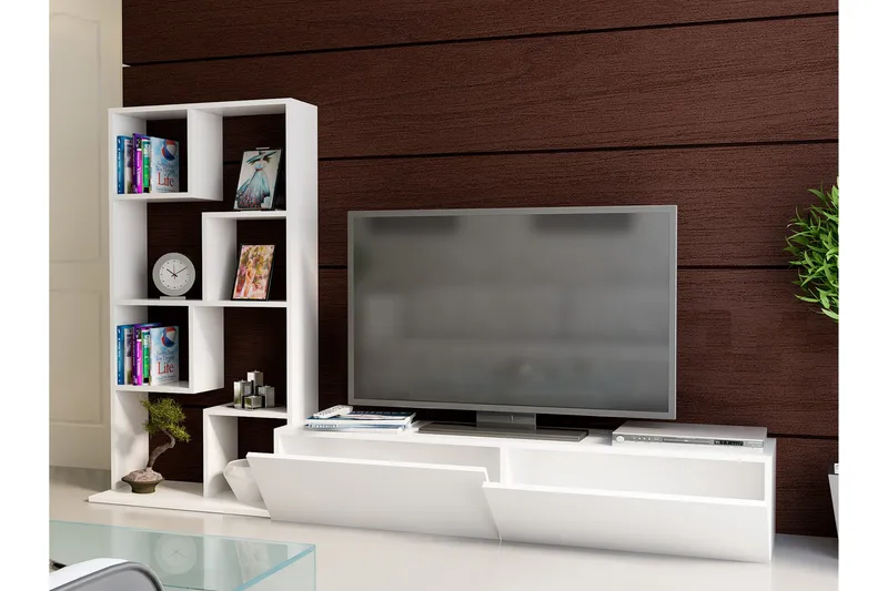 Decorotika Tv-bänk - Vit - Möbler - Vardagsrum - Tv-möbler & mediamöbler - Tv-möbelset