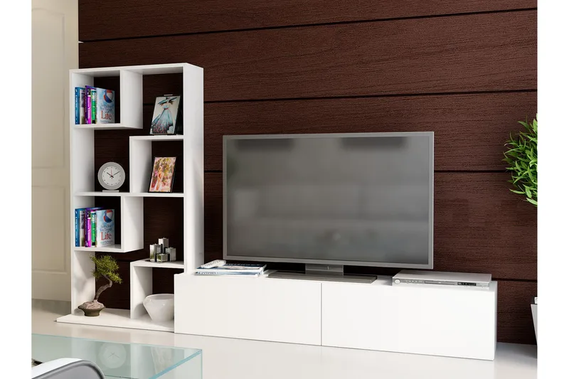 Decorotika Tv-bänk - Vit - Möbler - Vardagsrum - Tv-möbler & mediamöbler - Tv-möbelset