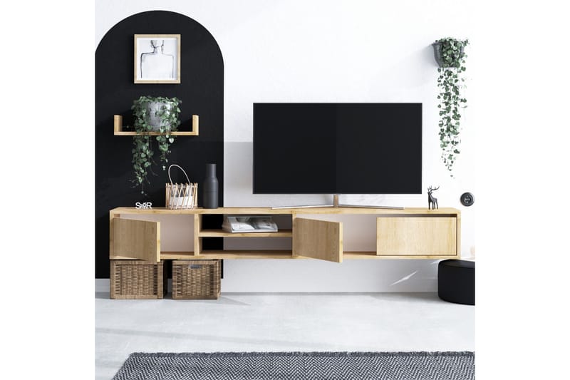 Desgrar Tv-möbelset 180x25 cm - Natur - Möbler - Vardagsrum - Tv-möbler & mediamöbler - Tv-möbelset