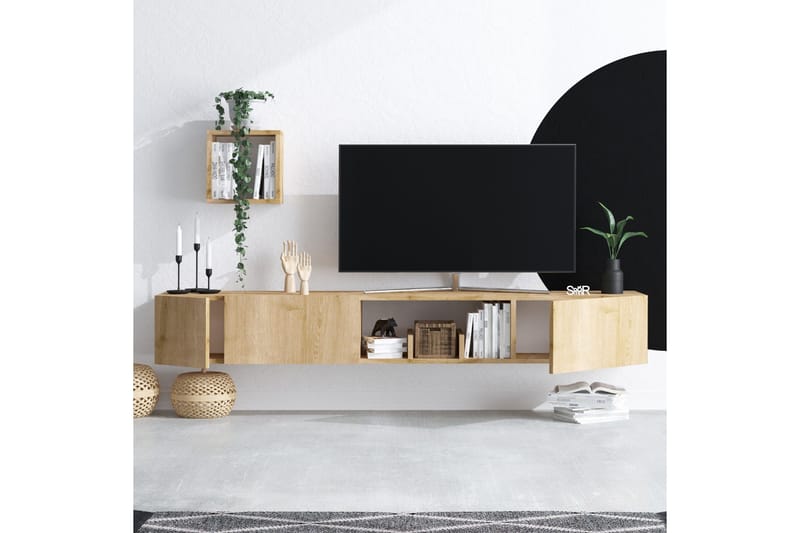 Desgrar Tv-möbelset 180x25 cm - Natur - Möbler - Vardagsrum - Tv-möbler & mediamöbler - Tv-möbelset