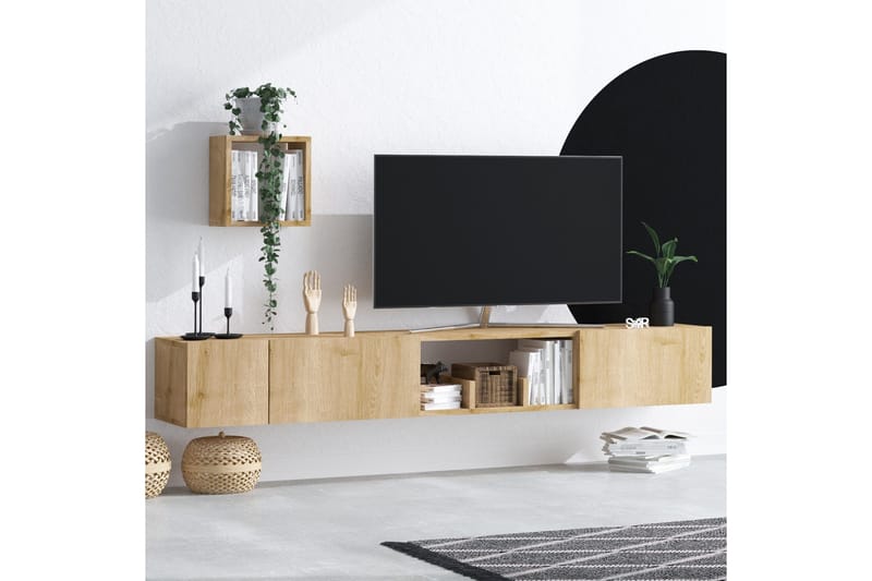 Desgrar Tv-möbelset 180x25 cm - Natur - Möbler - Vardagsrum - Tv-möbler & mediamöbler - Tv-möbelset