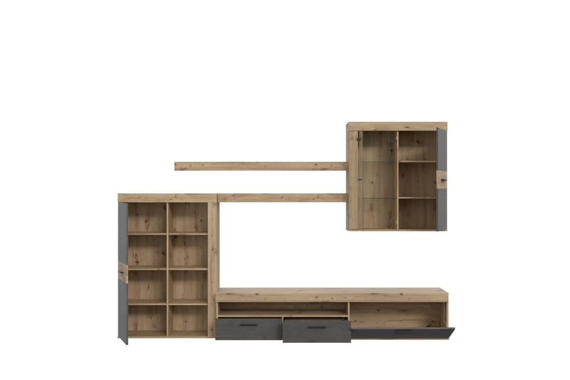 Dolnis Tv-möbelset 41x300 cm - Brun/Grå - Möbler - Vardagsrum - Tv-möbler & mediamöbler - Tv-möbelset