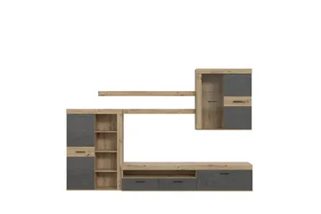 Dolnis Tv-möbelset 41x300 cm - Brun/Grå - Möbler - Vardagsrum - Tv-möbler & mediamöbler - Tv-möbelset