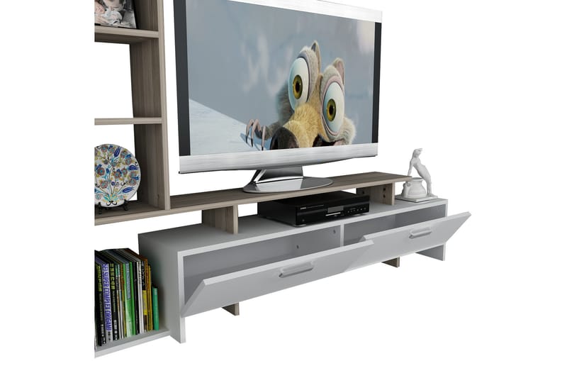 EMMALJU Tv-bänk Vit - Vit - Möbler - Vardagsrum - Tv-möbler & mediamöbler - Tv-möbelset