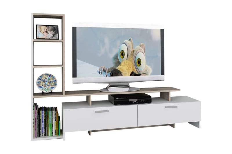 EMMALJU Tv-bänk Vit - Vit - Möbler - Vardagsrum - Tv-möbler & mediamöbler - Tv-möbelset
