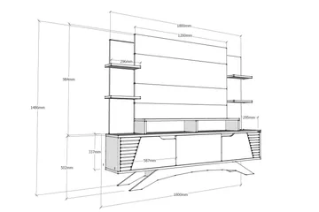 Hejde TV-Möbelset 149 cm - Brun/Vit - Möbler - Vardagsrum - Tv-möbler & mediamöbler - Tv-möbelset