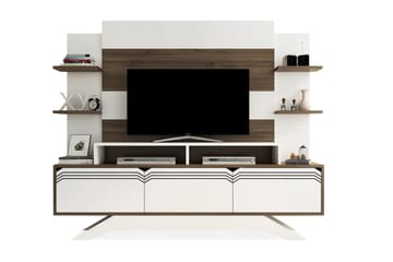 Hejde TV-Möbelset 149 cm - Vit/Brun - Möbler - Vardagsrum - Tv-möbler & mediamöbler - Tv-möbelset