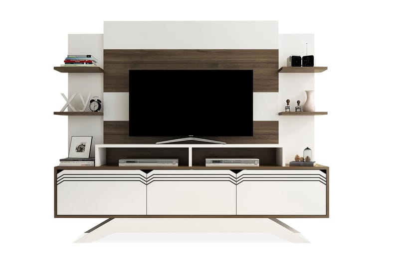 Hejde TV-Möbelset 149 cm - Vit/Brun - Möbler - Vardagsrum - Tv-möbler & mediamöbler - Tv-möbelset