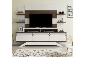 Hejde TV-Möbelset 149 cm - Vit/Brun - Möbler - Vardagsrum - Tv-möbler & mediamöbler - Tv-möbelset