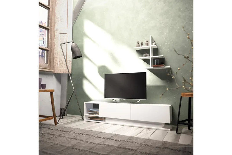 Hejde TV-Möbelset 180 cm - Vit - Möbler - Vardagsrum - Tv-möbler & mediamöbler - Tv-möbelset