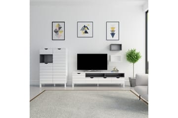 Hejde TV-Möbelset 180 cm - Vit/Grå - Möbler - Vardagsrum - Tv-möbler & mediamöbler - Tv-möbelset