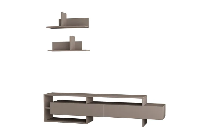 Homitis Tv-bänk med Vägghyllor - Trä - Möbler - Vardagsrum - Tv-möbler & mediamöbler - Tv-möbelset