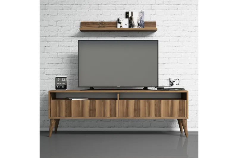 Hoptrup TV-Möbelset 150 cm, Valnöt/Brun